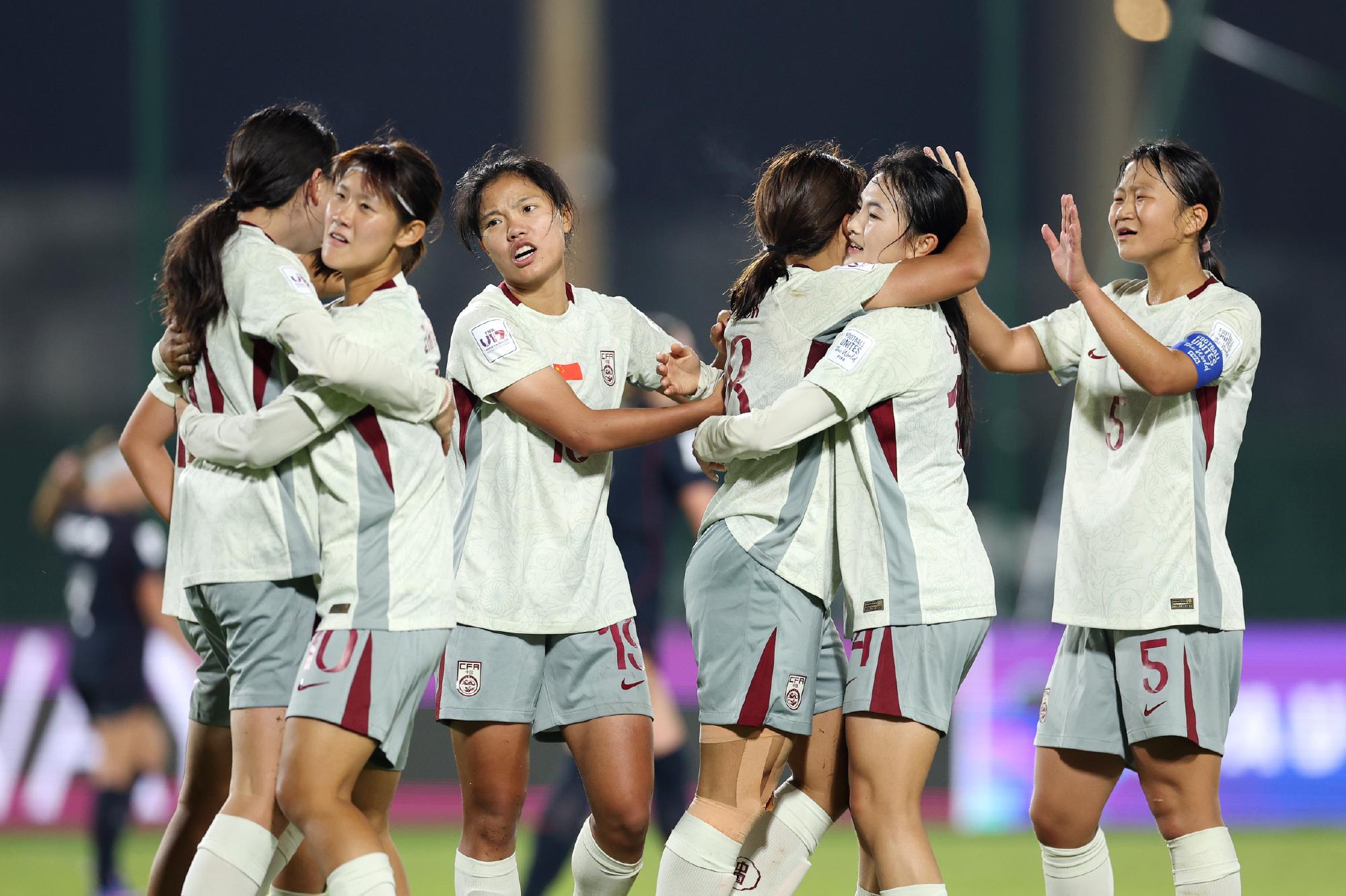爱游戏体育中国U17女足全胜出线！3